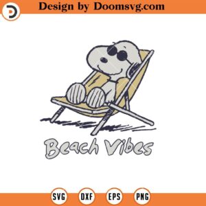 Peanuts Snoopy Beach Vibes SVG, Beach Snoopy SVG