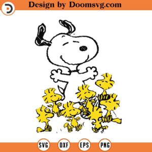 Peanuts Snoopy Chick Party SVG, Woostock Funny Snoopy SVG