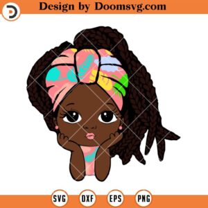 Peekaboo Girl With Puff Afro Ponytails SVG, Cute Black African American Kids SVG, African American SVG