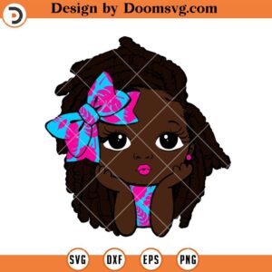 Peekaboo Girl With Puff Afro Ponytails SVG, Cute Black African American Kids SVG, African American SVG V6