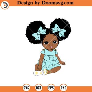 Peekaboo Girl With Puff Afro Ponytails SVG, Cute Black African American Kids SVG, African American SVG V8