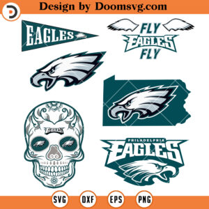 Philadelphia Eagles SVG, Philadelphia NFL Eagles Logo Set SVG