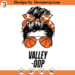 Phoenix Basketball Messy Bun SVG, Basketball Valley Opp SVG