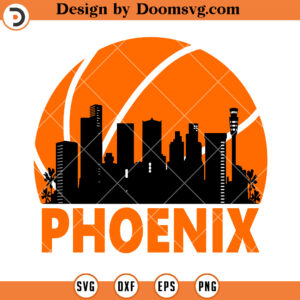 Phoenix Basketball Sunset SVG, Arizona State Phoenix SVG Files For Cricut