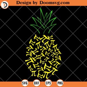 Pi Pineapple SVG, Pi Day SVG, Math SVG