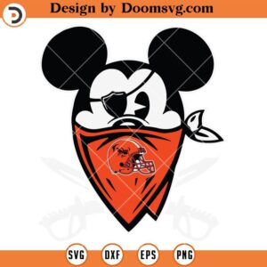 Pirate Mickey Browns SVG, Cleveland Browns SVG, NFL Football Logo Team Sport SVG