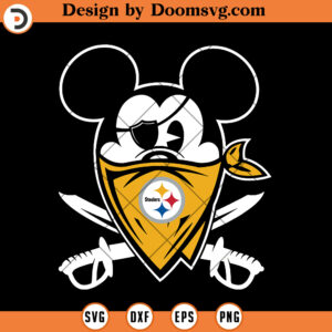 Pirate Mickey Mouse Steelers SVG, Pittsburgh Steelers SVG, Football SVG