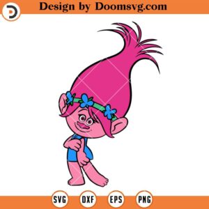 Poppy Trolls SVG, Disney Cartoon Disney SVG Files For Cricut