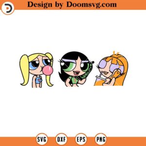 Powerpuff Girls Z SVG, Disney SVG Files For Cricut