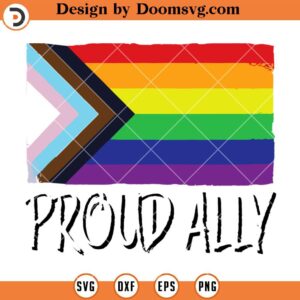 Proud Ally SVG, Pride Month LGTBQ SVG
