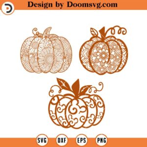 Pumpkin Mandala Bundle SVG, Thanksgiving Pumpkin SVG