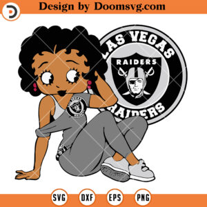 Las Vegas Raiders SVG, Raiders Black Girl SVG, NFL Football Team SVG Files For Cricut