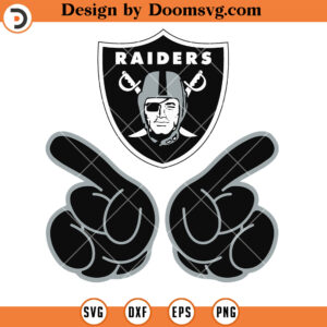 Las Vegas Raiders SVG, Raiders Hand Logo SVG, NFL Football Team SVG Files For Cricut