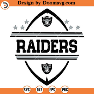 Las Vegas Raiders SVG, Raiders Name Football Logo SVG, NFL Football Team SVG Files For Cricut