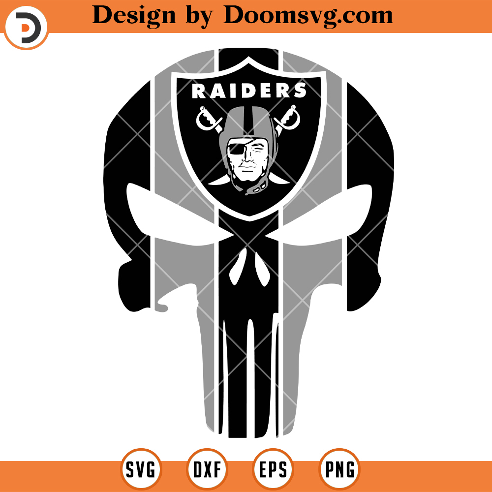 Las Vegas Raiders SVG, Raiders Skull SVG, NFL Football Team SVG - Doomsvg