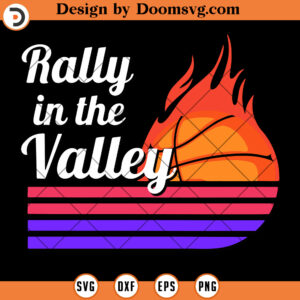 Rally In The Valley SVG, Phoenix Basketball Vintage SVG