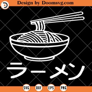 Ramen SVG, Japanese Anime Foodie Aesthetic SVG