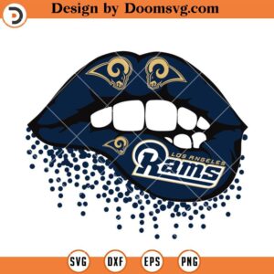 Rams Dripping Lips SVG, Los Angeles Rams SVG, NFL Football Team SVG