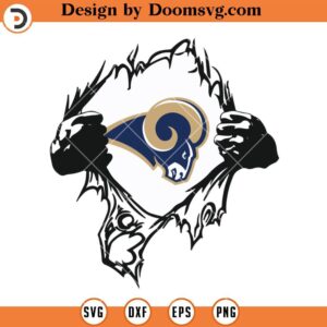 Rams Superhero Logo SVG, Los Angeles Rams SVG, NFL Football Team SVG Files For Cricut