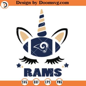 Rams Unicorn Logo SVG, Los Angeles Rams SVG, NFL Football Team SVG File