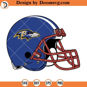 Ravens Helmet Logo SVG, Baltimore Ravens SVG, NFL Football Team SVG Files For Cricut