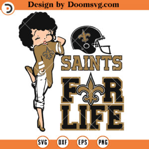 Saints For Life SVG, New Orleans Saints SVG, NFL Football Team SVG