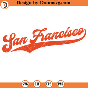 San Francisco Baseball Vintage SVG Files For Cricut