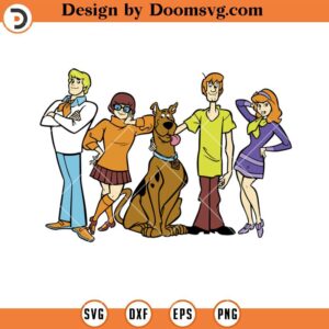 Scooby Doo Characters SVG, Cartoon Scooby Doo SVG Files For Cricut