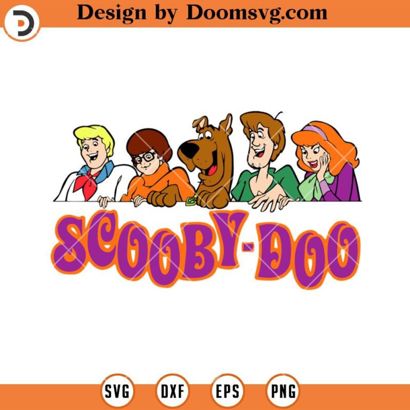 Scooby Doo In A Car SVG, Cartoon Velma Dinkley Daphne Blake SVG Files ...