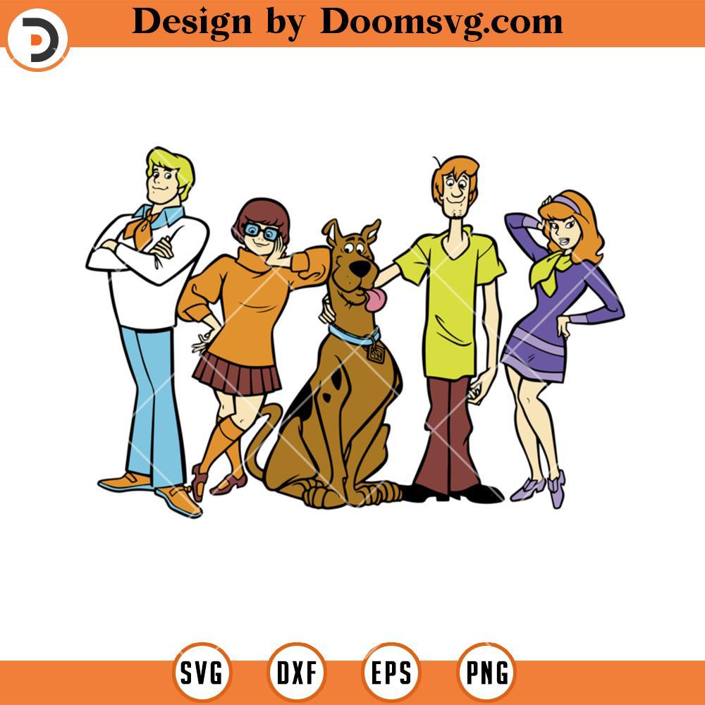 Scooby Doo Characters SVG, Cartoon Scooby Doo SVG Files For Cricut ...
