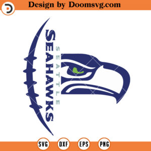 Seattle Seahawks SVG, Seahawks Half Ball Logo SVG, NFL Football Team SVG Files For Cricut