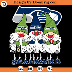 Seattle Seahawks Gnomies SVG, Seattle Seahawks Football SVG Files For Cricut