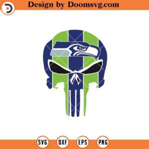 Seattle Seahawks Skull SVG, Seattle Seahawks SVG, NFL Football Team SVG File