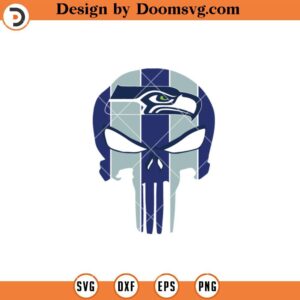 Seattle Seahawks SVG, Seattle Seahawks Skull SVG, NFL Football Team SVG File V3