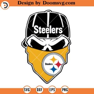 Skull Pittsburgh Steelers SVG, Pittsburgh Steelers SVG, NFL Football Team SVG File