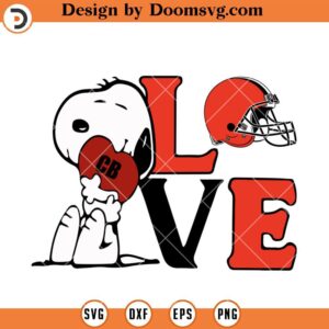 Snoopy Cleveland Browns SVG, Cleveland Browns SVG, NFL Football Logo Team Sport SVG