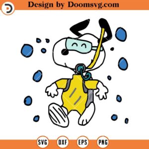 Snoopy Diver SVG, Scuba Diving Funny Snoopy SVG