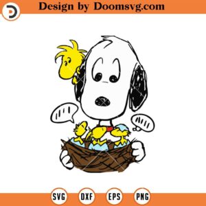 Snoopy Easter SVG, Woodstocks Easters Day Funny Snoopy SVG