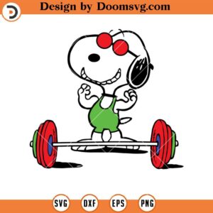 Snoopy Gym SVG, Funny Gymmer Snoopy SVG