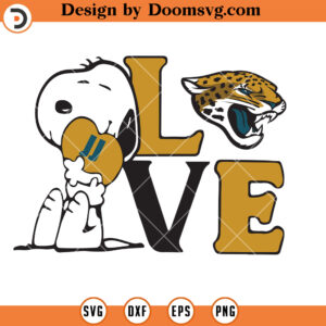 Snoopy Love Jacksonville Jaguars SVG, Jacksonville Jaguars Team SVG Files For Cricut