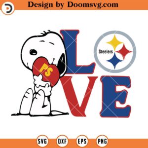 Snoopy Love Pittsburgh Steelers SVG, Pittsburgh Steelers SVG, Football Team SVG