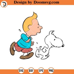 Snoopy Running SVG, Funny Snoopy SVG