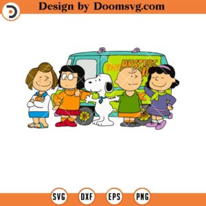 Snoopy The Mystery SVG, Violet Charlie Brown Marcie Scooby Doo SVG