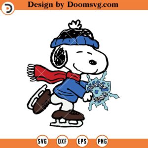 Snoopy Winter Wish SVG, Disney Snow Funny Snoopy SVG