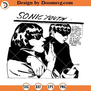 Sonic Youth SVG, Goo Album By Rock Band Sonic Youth SVG