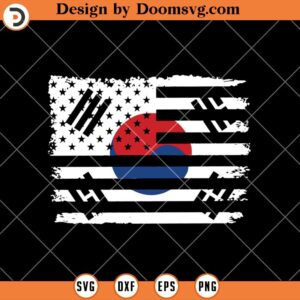 South Korean Vintage Flag SVG, Korean Vintage SVG