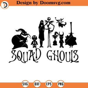 Squad Ghouls SVG, Friends Halloween SVG, Night Before Christmas SVG