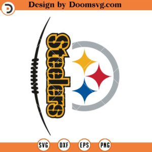 Pittsburgh Steelers SVG, Steelers Ball Logo SVG, Football NFL Team SVG