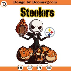 Steelers Jack Skellington SVG, Pittsburgh Steelers SVG, Halloween SVG, Pumpkin SVG