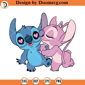 Stitch Couple SVG, Lilo And Stitch Cartoon SVG Files For Cricut - Doomsvg